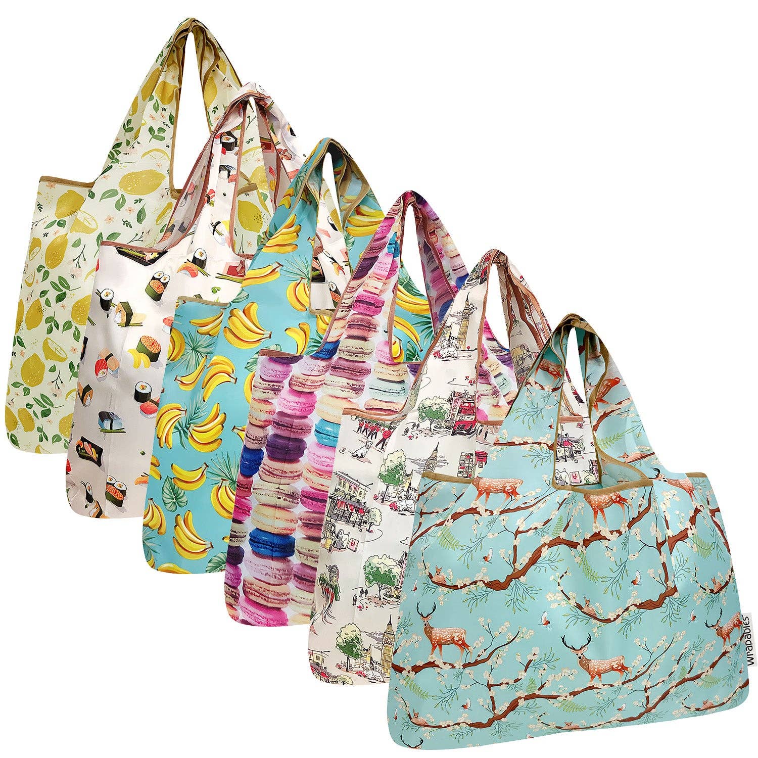 Wrapables.com - Vente Sacs de course/à provisions - Sacs à provisions réutilisables en nylon pliables de grande taille Wrapables, lot de 655