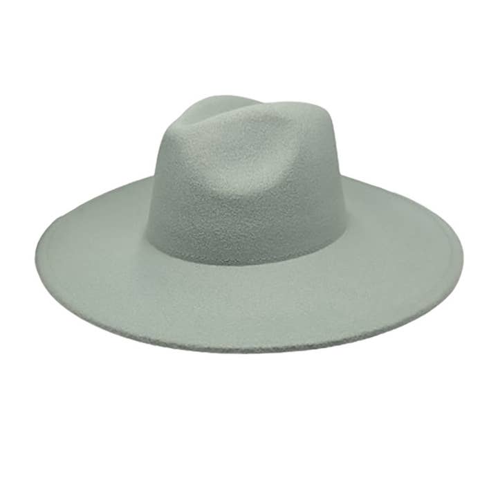 AdornWise - Wholesale Fedora - Women's - Vegan Felt Wide Brim Rancher Hat