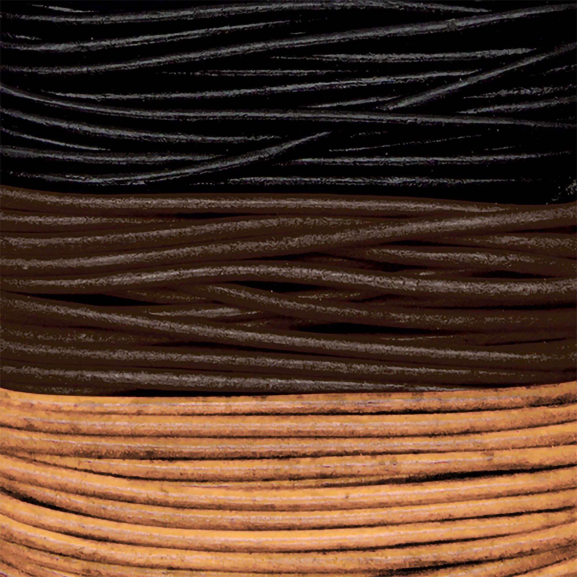 Realeather - Wholesale Craft Supplies - Round Lace Combo Card, 2mm x 8yd5