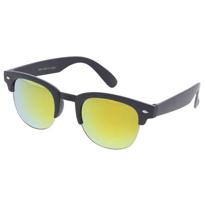 REMOVED BRAND - Wholesale Sunglasses - Unisex - Clubmaster Sunglasses with Revel Lens (12 Pack)3