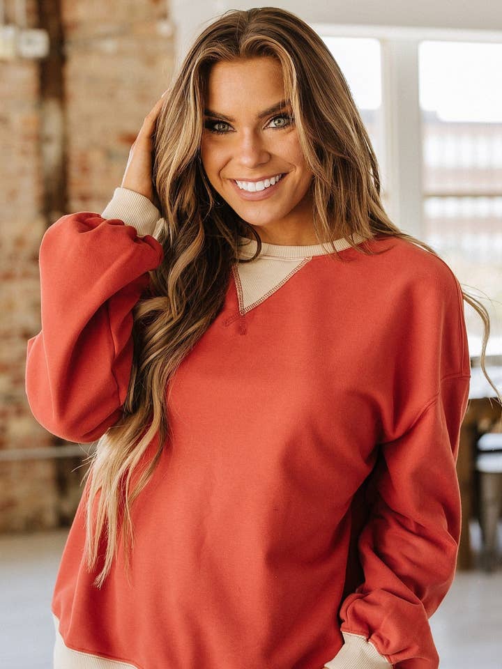 Haney Crewneck Oversized Sweatshirt for wholesale by Liam & Company