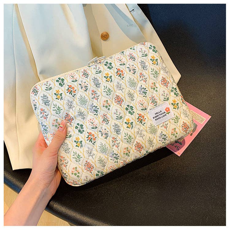 Dipped Shop - Wholesale Laptop/Tablet Case - Women's - Flower Love Print Cute Laptop Ipad Bag DPB292411