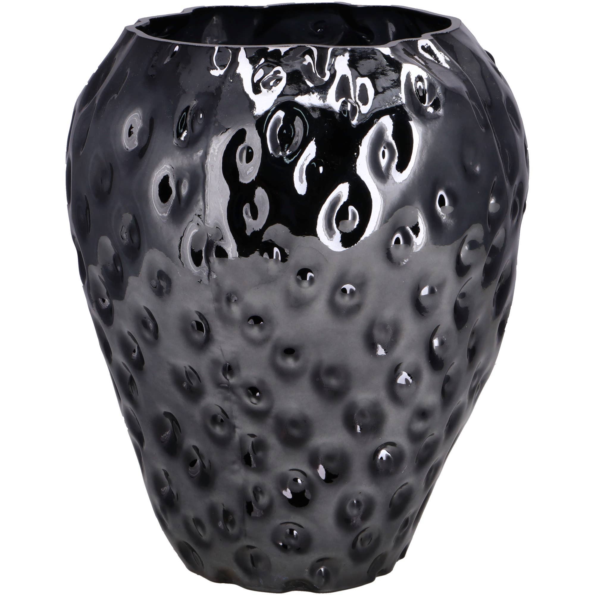 Vosteen - Wholesale Vase - Leyte glass vase, D23cm, H26cm, anthracite0