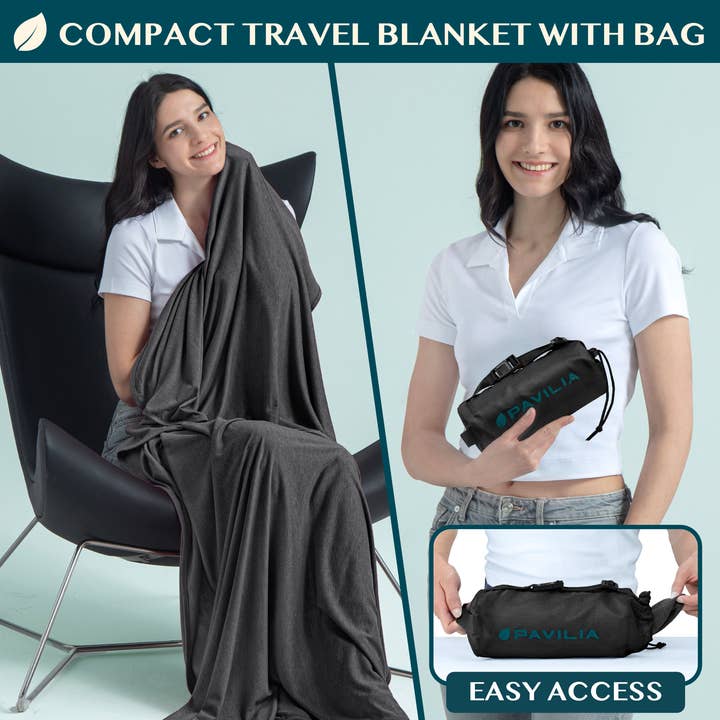Pavilia - Wholesale Travel Blanket - Compact Travel Blanket with Bag23