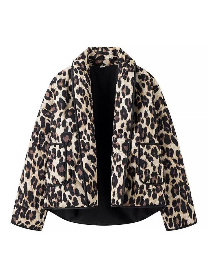 safistyle - Wholesale Jacket - Women's - Leopard Print Open Jacket8