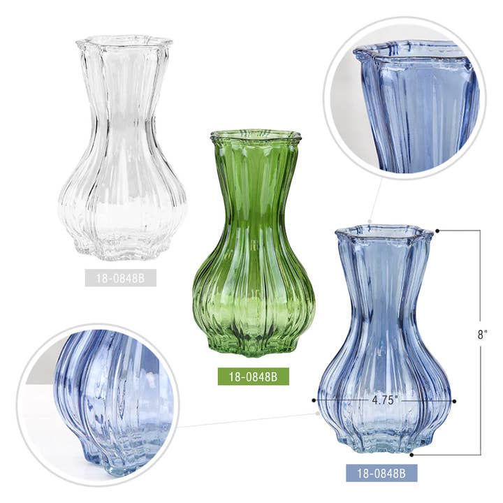 Galore Home - Wholesale Vase - Flower Bud Glass Vase2