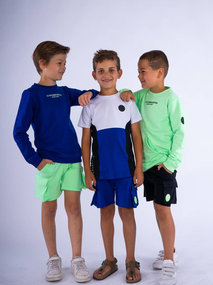4PRESIDENT - Wholesale Sweatshirt - Kids - Enzo Surf the Web Blue
