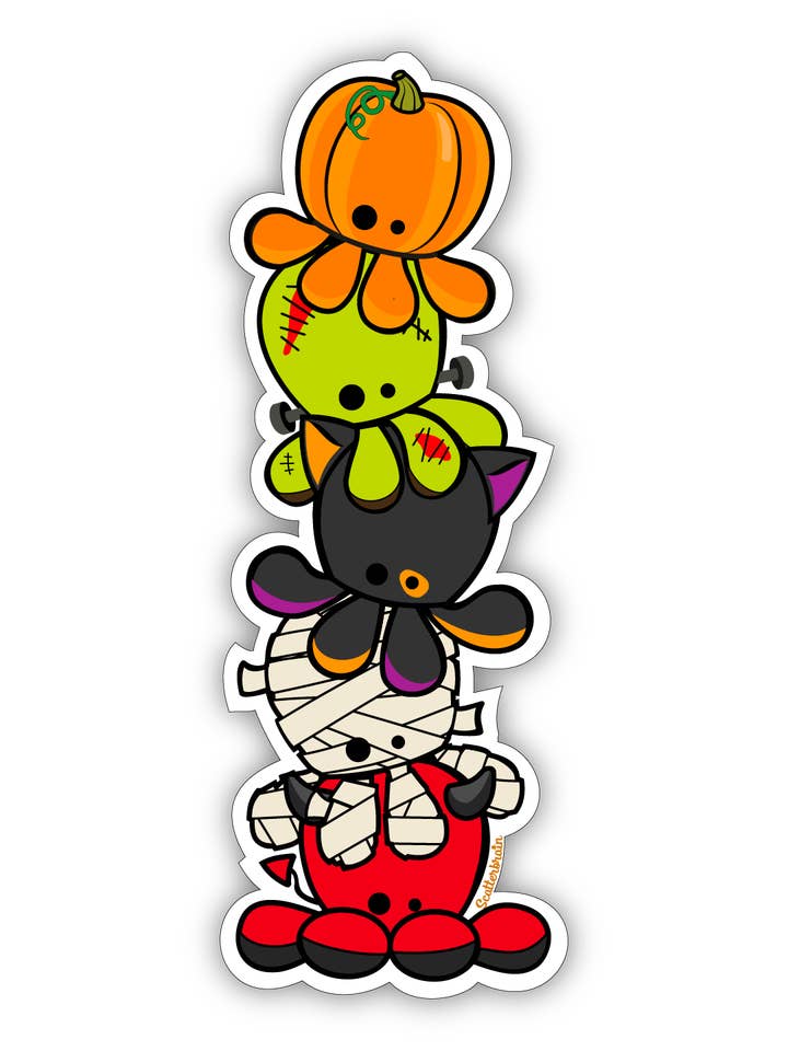 Adhesivo de vinilo Halloween Stack para venta al por mayor de Scatterbrain