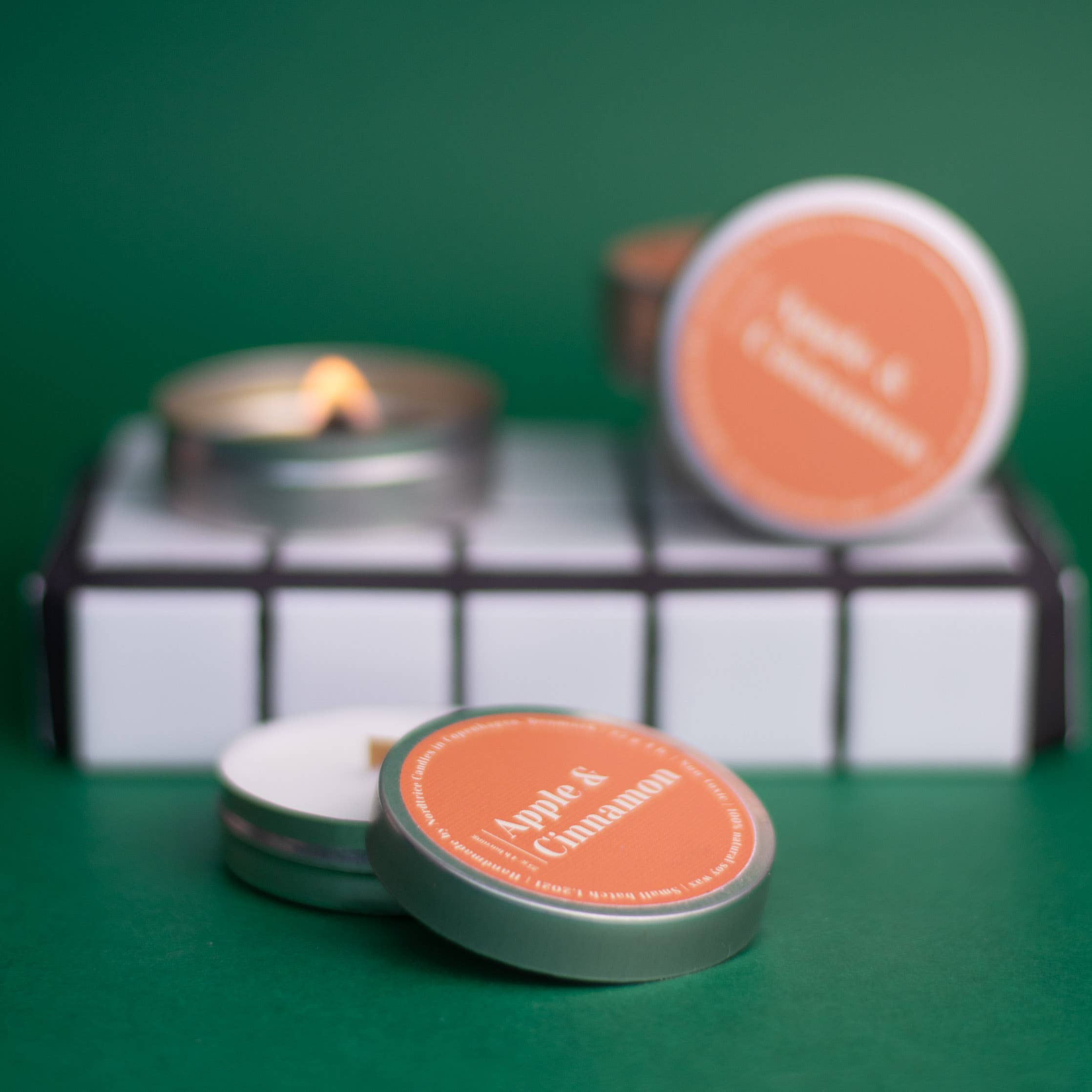 Nordtrice - Wholesale Travel Candles - Mini scented soy candles, Apple and Cinnamon2