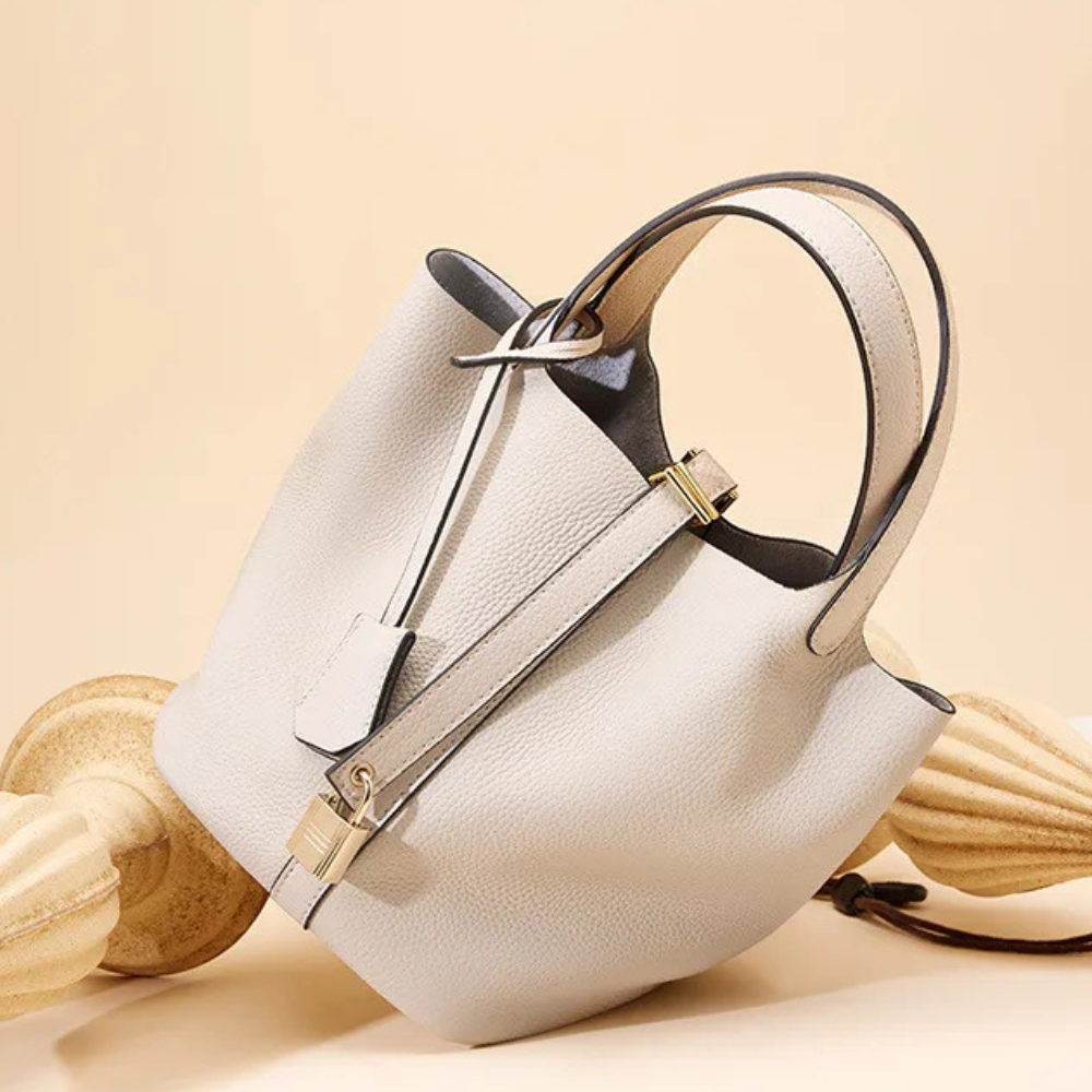Ashlen - Wholesale Top Handle Bag - Women's - BELLATREND™ | LEATHER BUCKET HANDBAG8