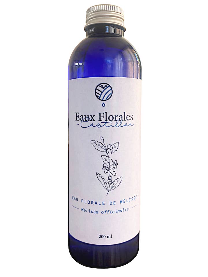 Bio-Zitronenmelissenblütenwasser - 200 ml für den Großhandel von Eaux Florales de Castillou