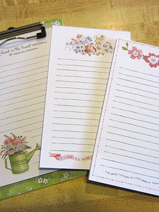Susan Branch Notepad Clipboard for wholesale by Susan Branch Studios