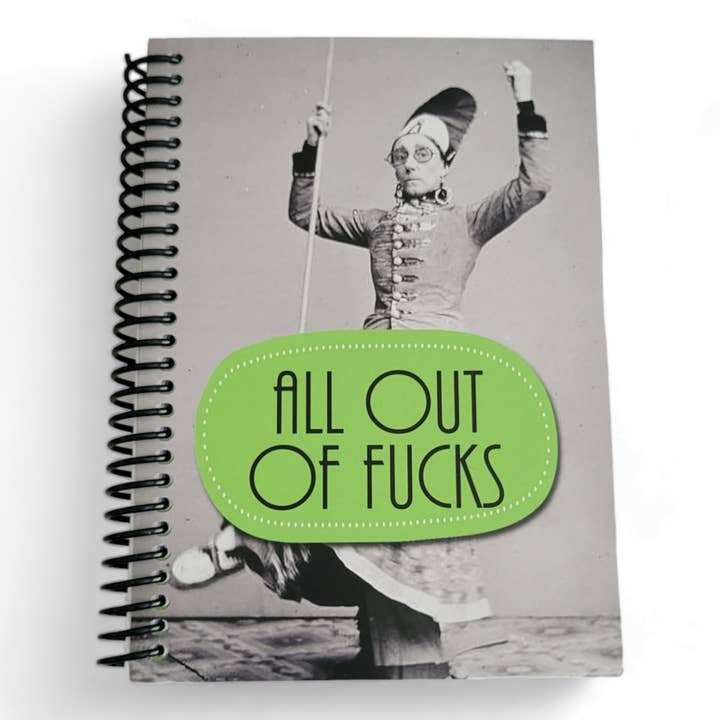All Out of Fucks Blank Notebook for wholesale by ChicalooKate