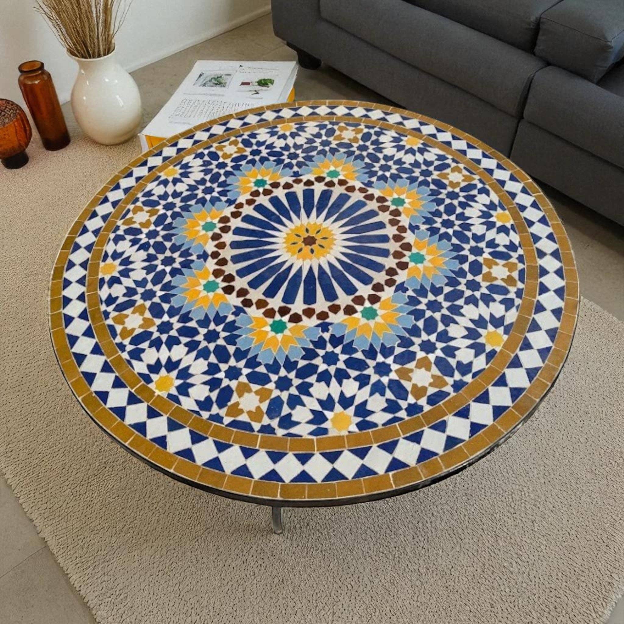 AtlasPerles - Wholesale Coffee Table - Mosaic Patio Table4
