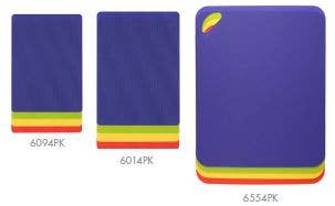 Dexas - Wholesale Cutting Board - Med & Large-4 Pack Heavy Duty Grippmat Set - Primary Colors1