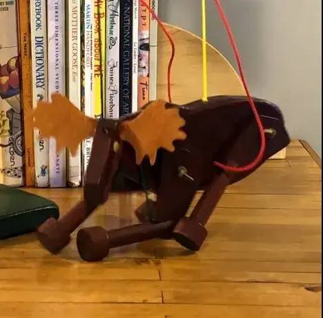 REMOVED BRAND - Wholesale Puppet - Kids & Baby - Animated Bull Moose - A Marionette Wooden Action Toy3