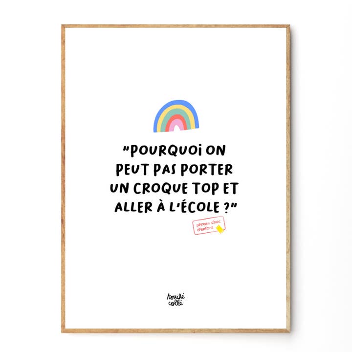 THE POSTER THAT OPENS THE 18x24 DEBATE for wholesale by Touché Collé