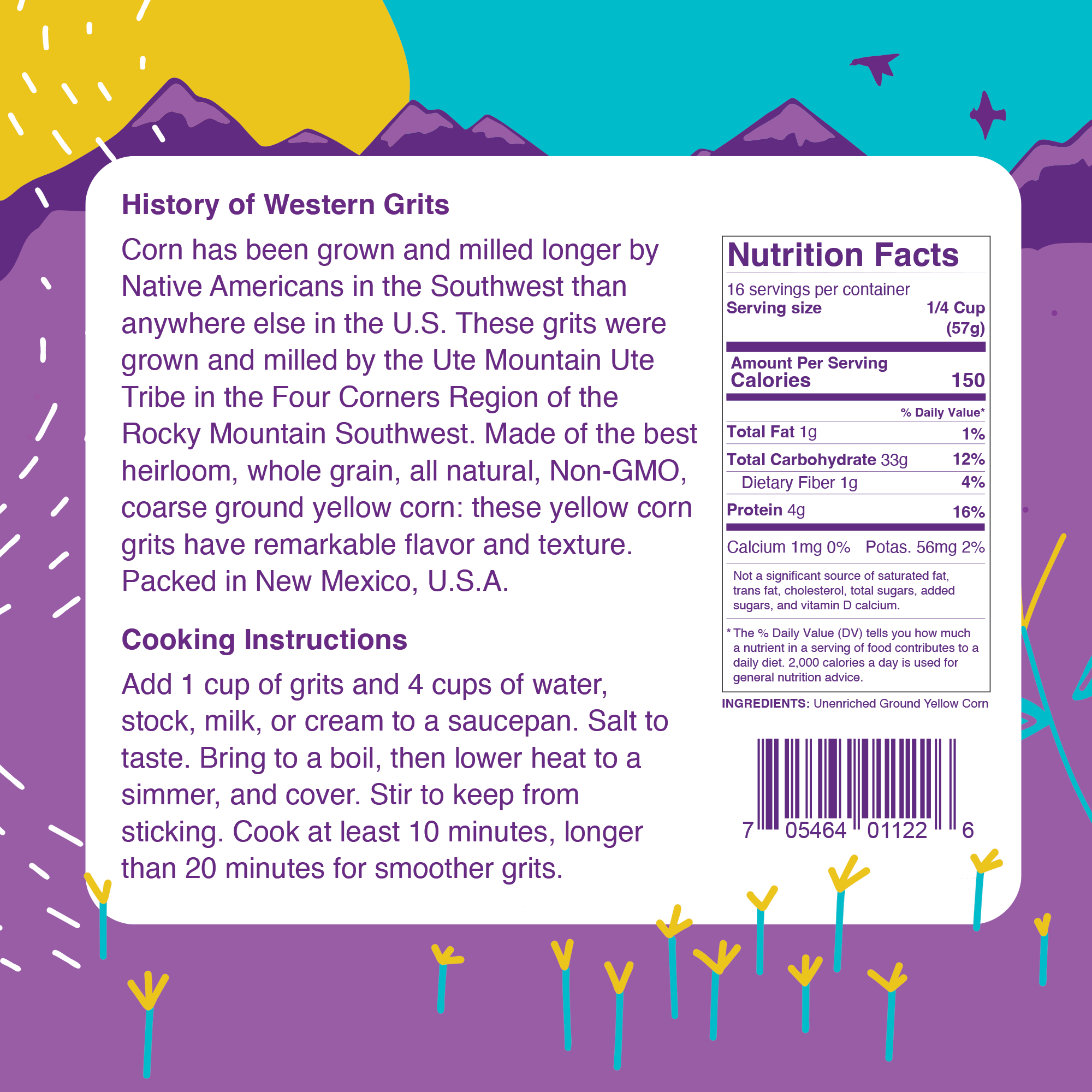 FishSki Provisions - Vendita all'ingrosso Porridge di mais - Semola di mais giallo Western Heirloom, macinata grossa, sacchetto da 2 libbre2