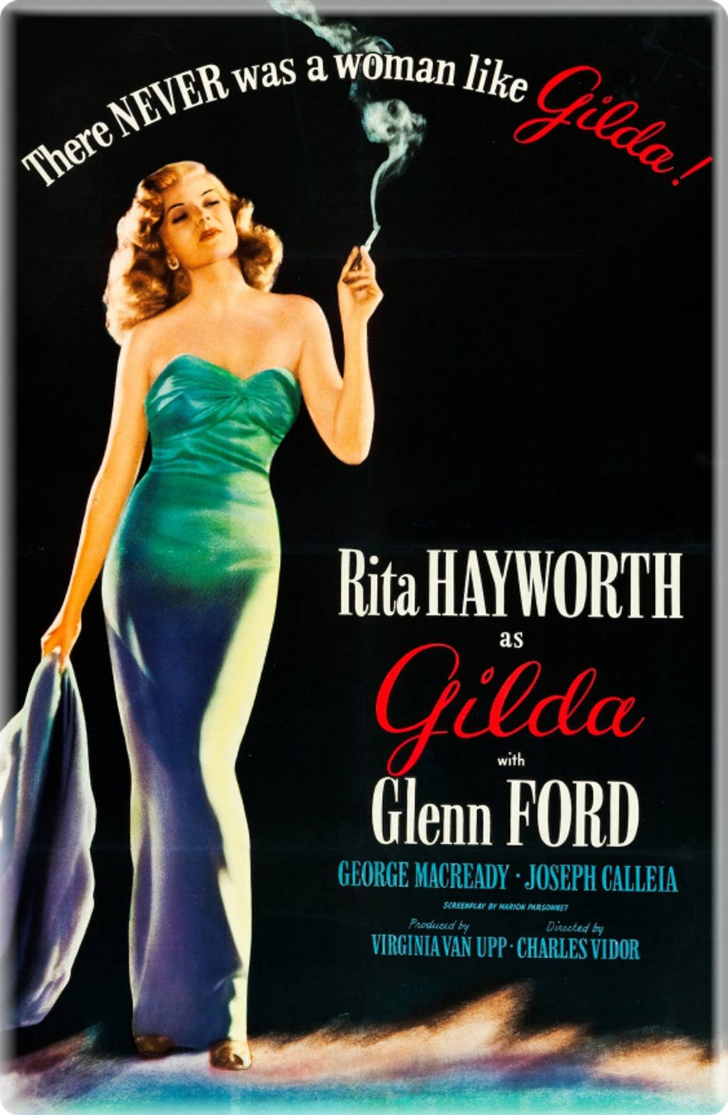 Square Deal Recordings & Supplies - Wholesale Magnet - Magnet - "Gilda" 1946 Vintage Movie Poster Reproduction0