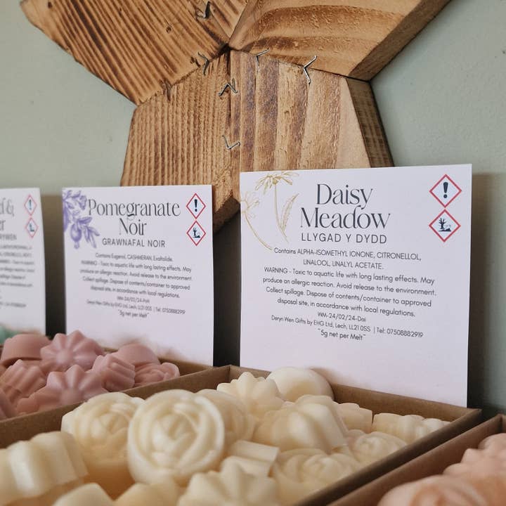 Daisy Meadow Wax Melt Mini Box for wholesale by Deryn Wen Gifts