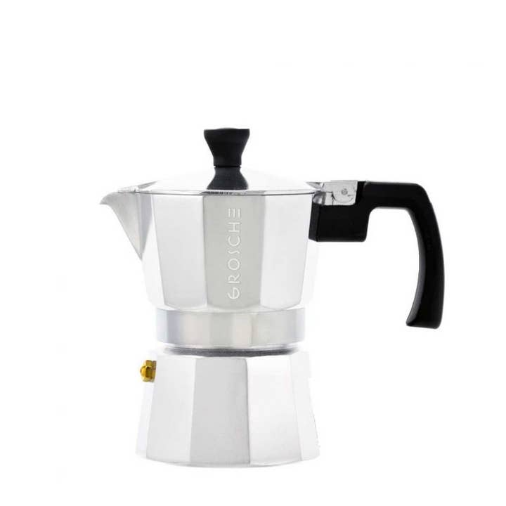 GROSCHE International - Vendita all'ingrosso Caffettiere - Macchina per caffè espresso da piano cottura GROSCHE MILANO - Argento