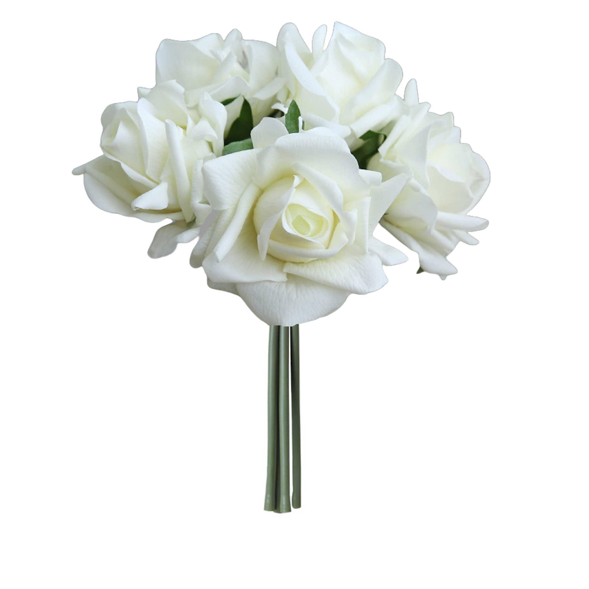 Angel Isabella - Wholesale Artificial Flowers - 10" Pack of 5 Stems-Moisturized coating Real Touch Rose2