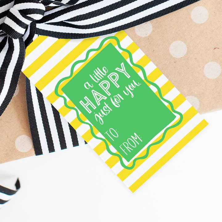 Étiquettes-cadeaux Un Petit Bonheur Rien Que Pour Vous pour la vente par Note Worthy Paper Place