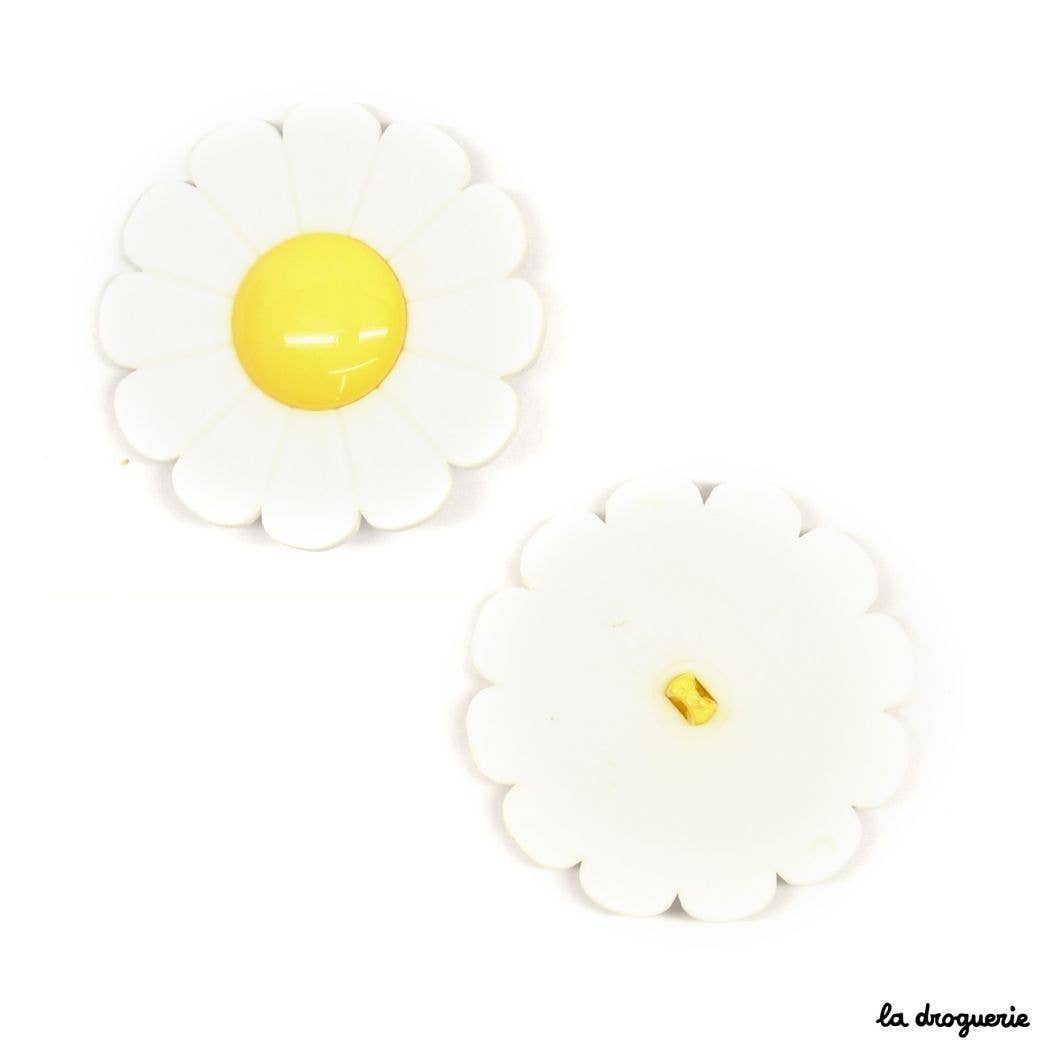 LA DROGUERIE - Wholesale Drukknoop/naaiknoop - "Pâquerette" knop 40 mm2