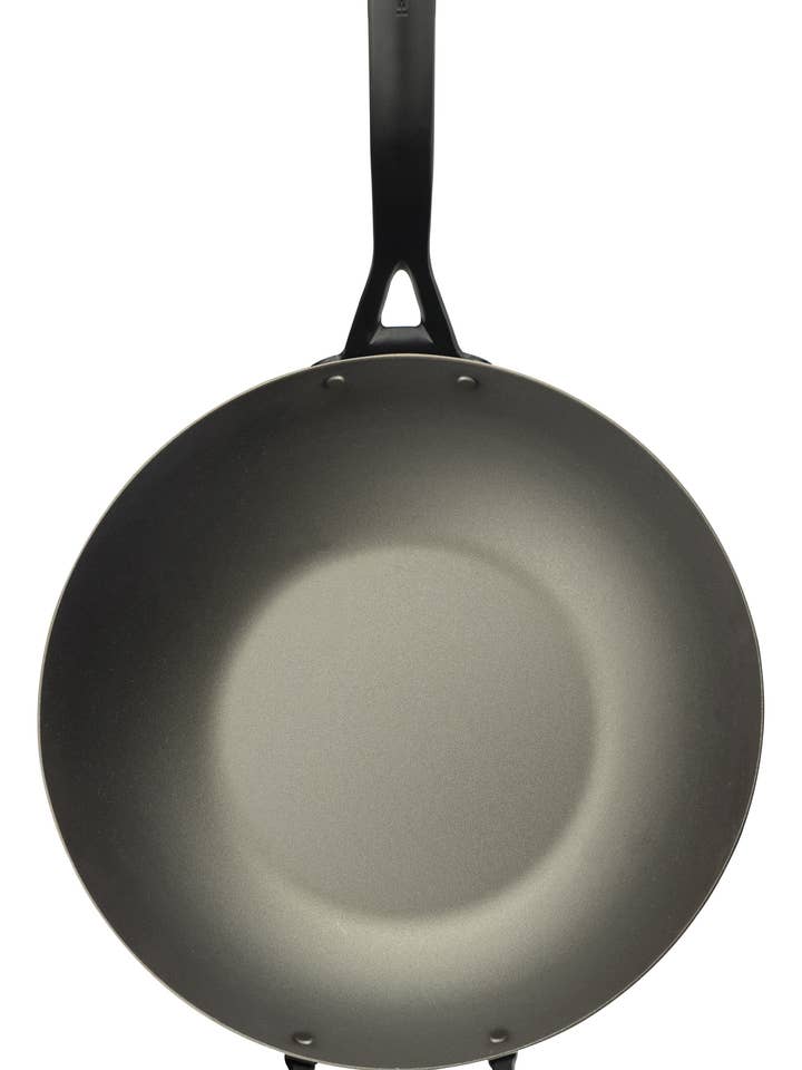 Padella wok in acciaio nero professionale 33 cm HEIROL per la vendita all'ingrosso da parte di HEIROL