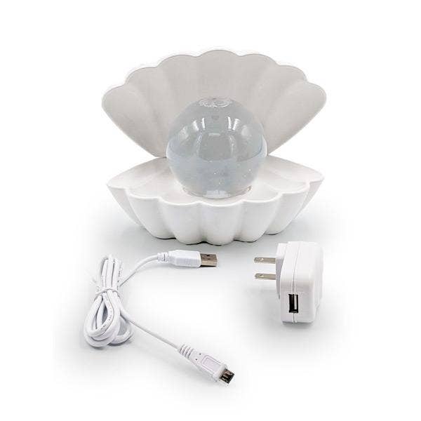 Showcase - Wholesale Accent/Desk Lamp - LED Color-Changing Clam Shell Glitter Lamp10