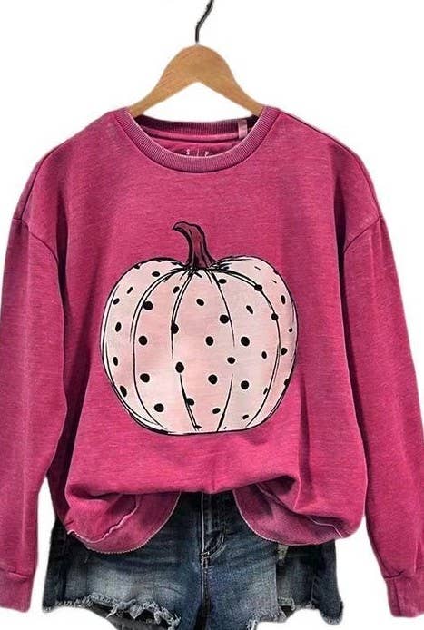 Miss Sparkling - Wholesale Graphic Sweatshirt - Women's - Pumpkin sweatshirt6
