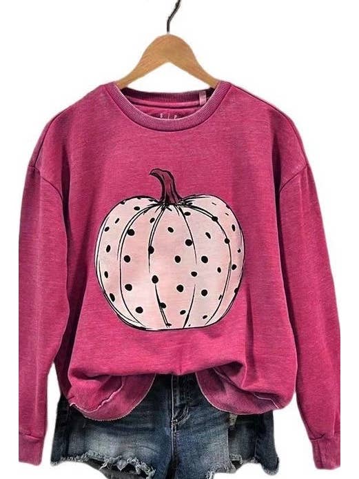 Miss Sparkling - Wholesale Graphic Sweatshirt - Women's - Pumpkin sweatshirt6