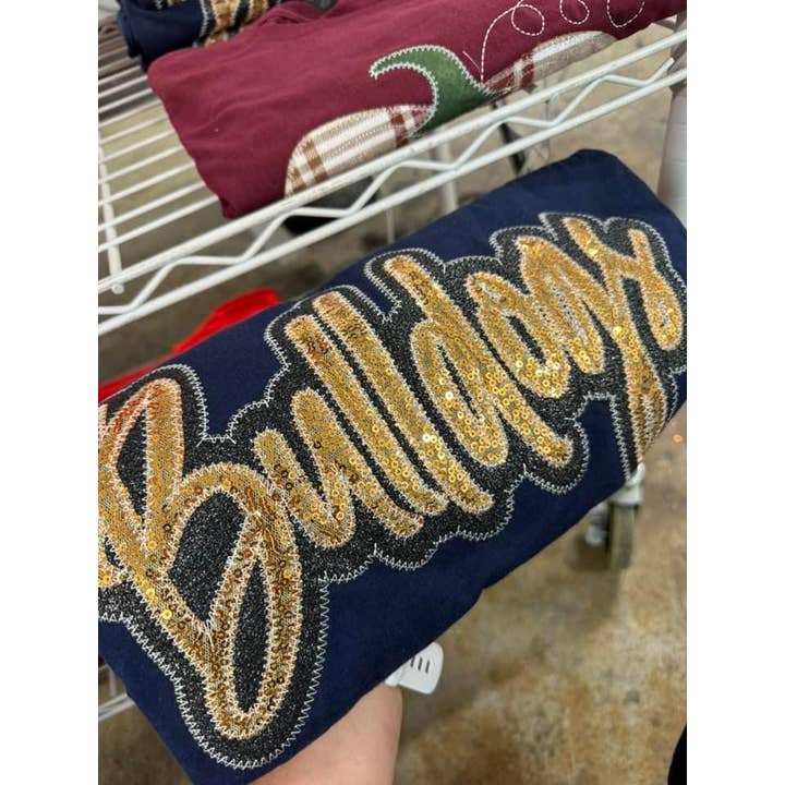 Shop Southern Belle - Wholesale T-Shirt - Women's - Game Day Custom School Spirit Wear Real Sequins Short Sleeve1