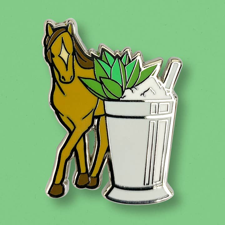 Pin's Julep Cheval x Menthe pour la vente par Cocktail Critters