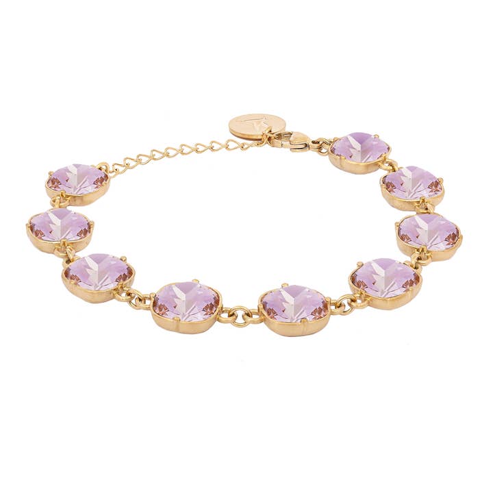 Carla Swarovski lux bracelet - Pink favourite - 4 pk. for wholesale by Camilla Øhrling Jewelry