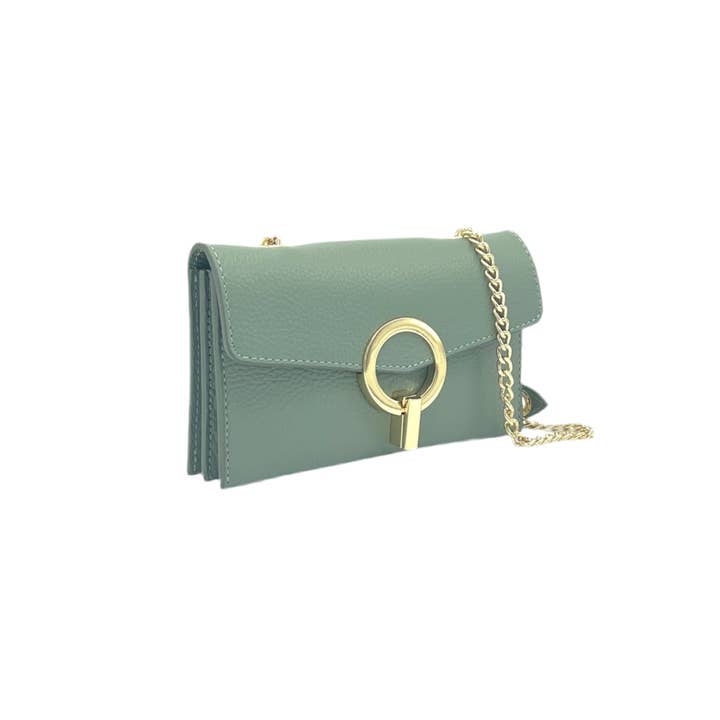 Suie Valentini srl - Wholesale Clutch Bag - Women's - Genuine leather mini clutch bag, Made in Italy, art. 112589