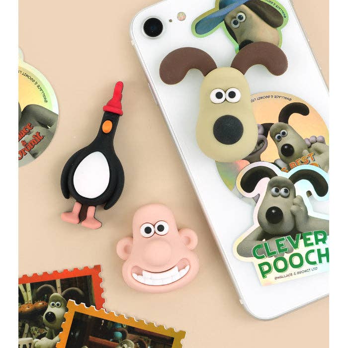 Wallace & Gromit 3D Figure Sticker Set – Desk & Gadget Decor for wholesale by K-Wonderland