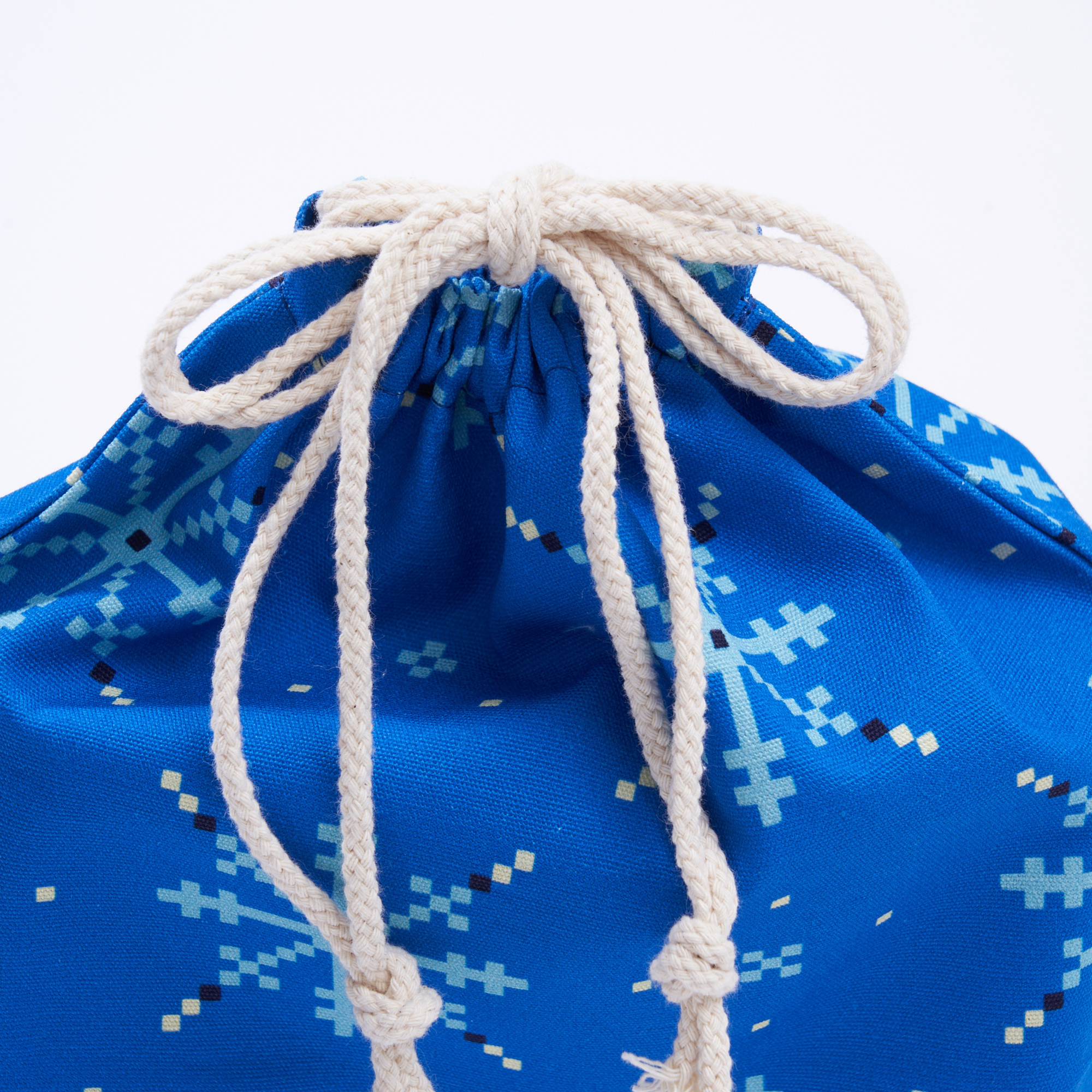 Blue Fabric Gift Bag by Kelsey Weigl | 14", Cotton for wholesale on Faire3