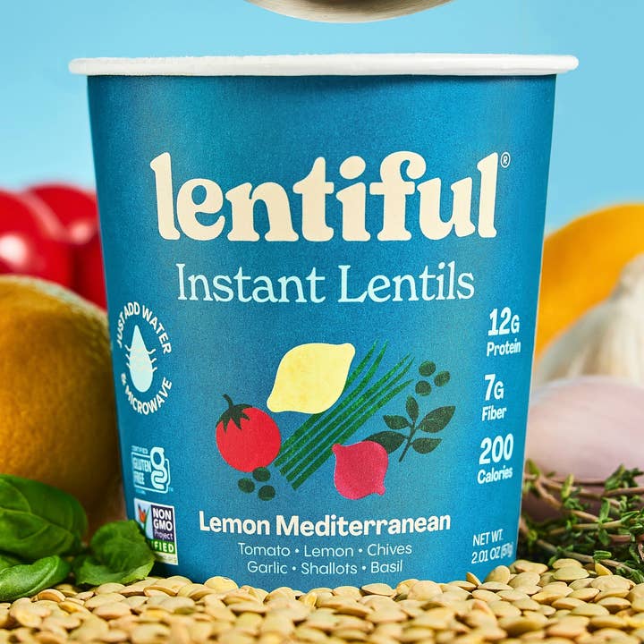 **NEW** Lemon Mediterranean Instant Lentils 8-Pack for wholesale by Lentiful