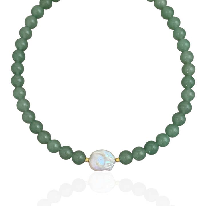 Barok Perle Mintgrøn Perlehalskæde for engroshandel hos Georgina Nicol