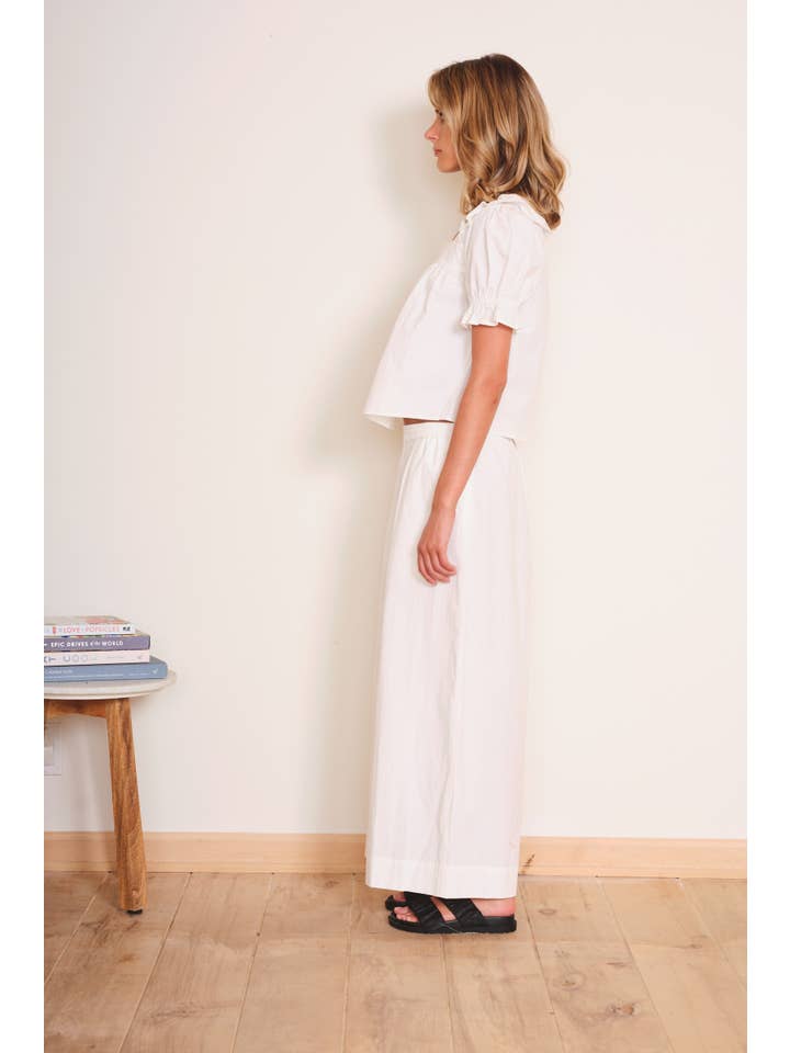 White Women's Greta Blouse for wholesale on Faire4