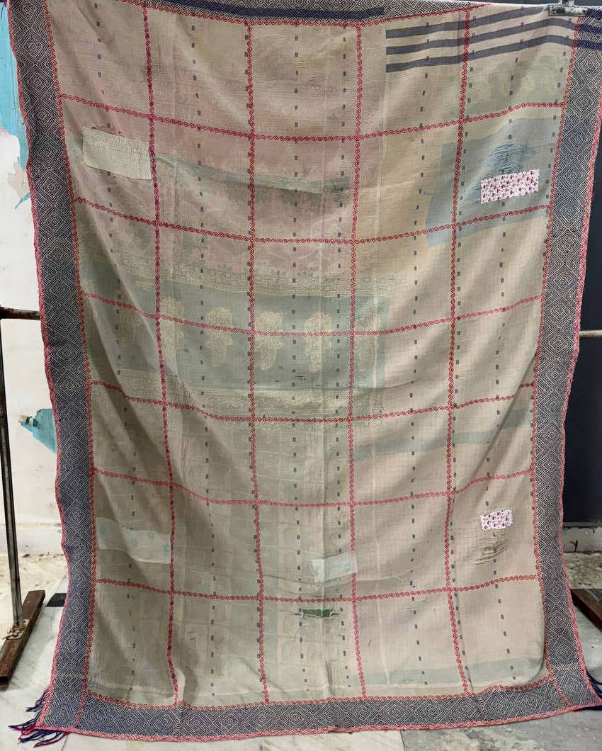 bhavnas boutique – wholesale Quilt – Vintage Textiles Cotton Throw kantha Stitch Quilt, Blanket5