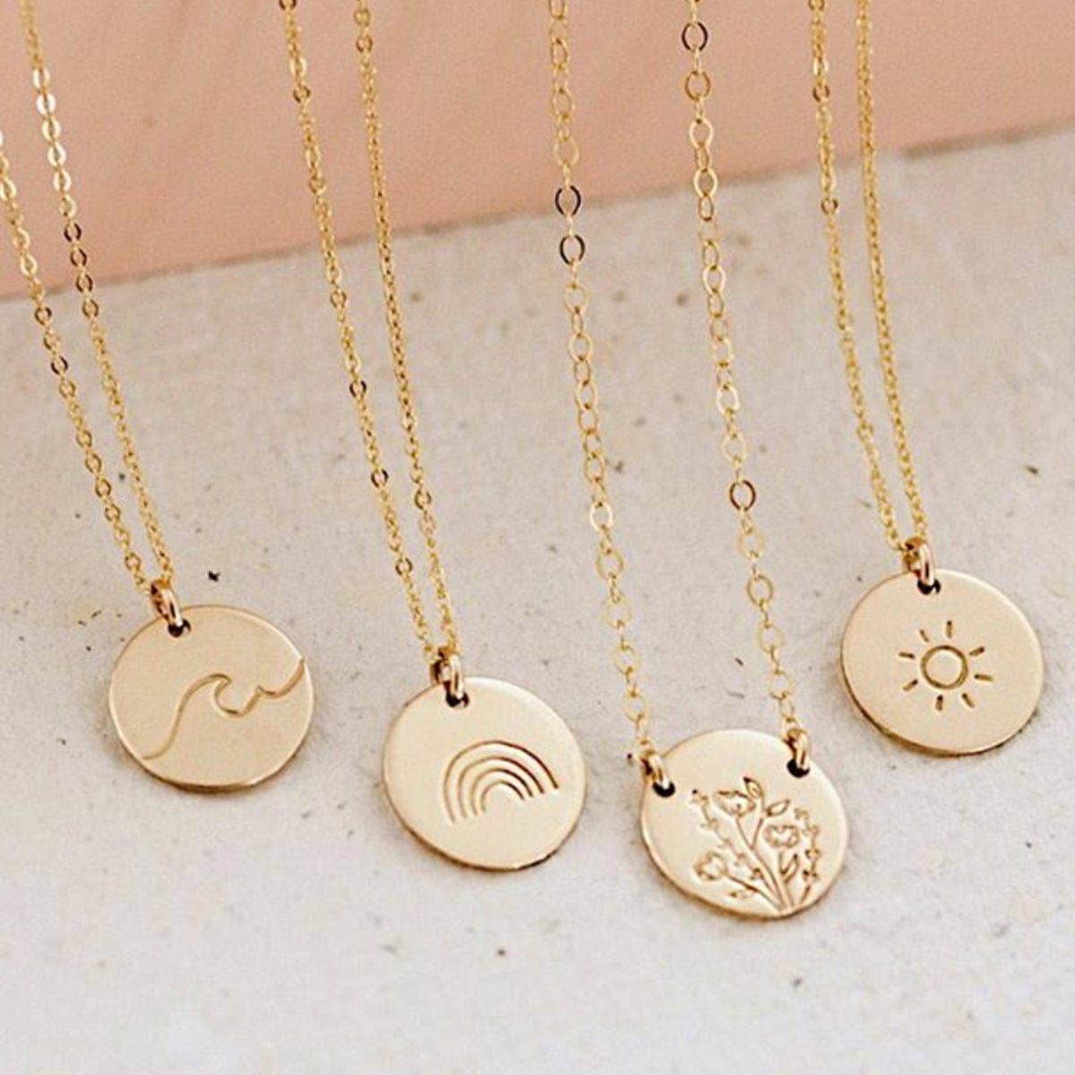 Made By Mary - Vendita all'ingrosso Collana con ciondolo/pendaglio - Collana Wild Blooms Mini Zola Disc7