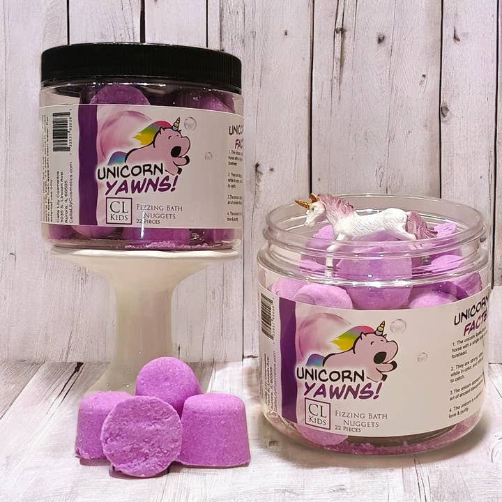 Unicorn Yawns Bath Nuggets for wholesale by Calla Lily Cosmetics