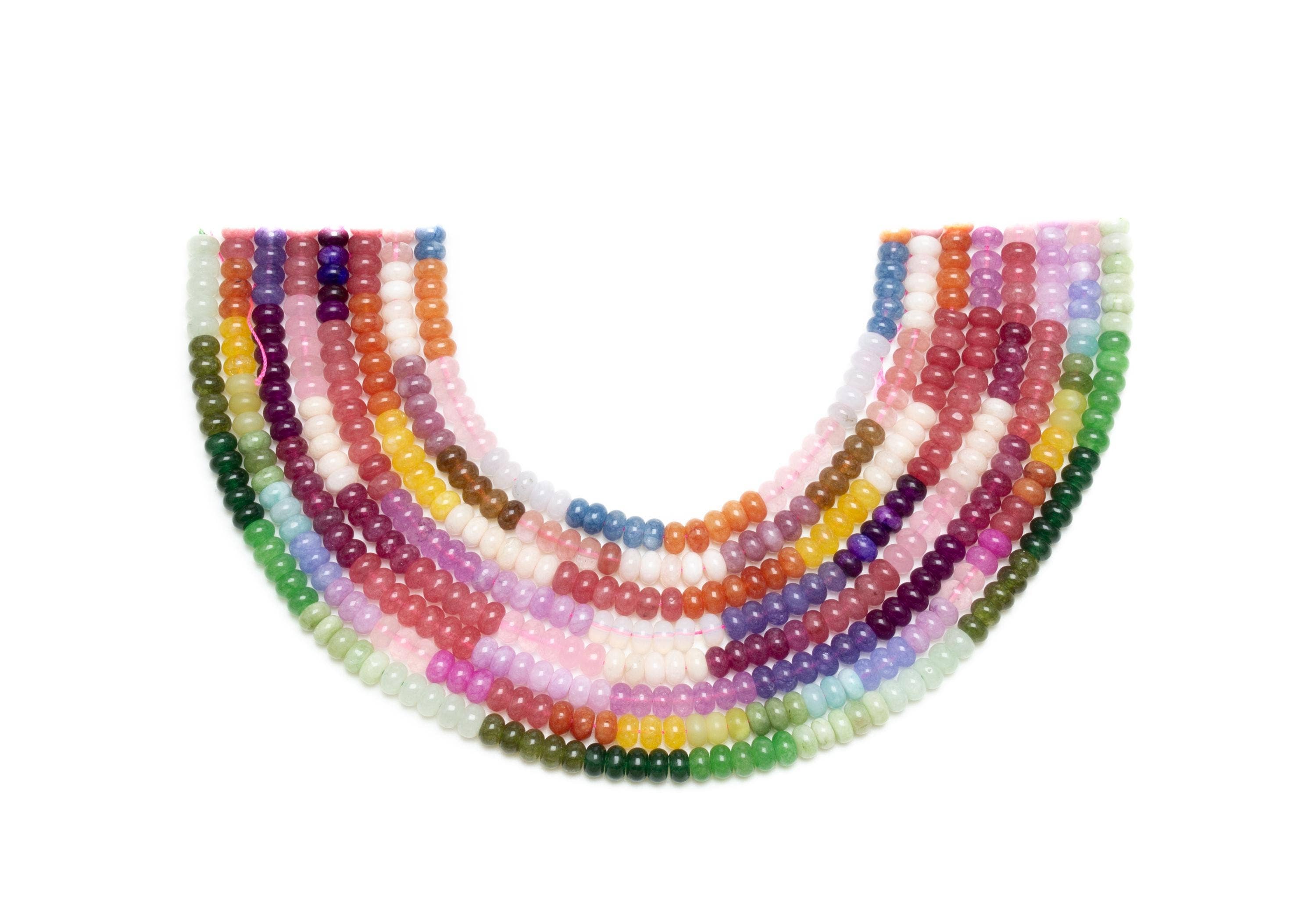 Jewel Pledge - Wholesale Beads - COLOR MIX Rondelle beads, 5x8mm, 8 colors  combo choice8