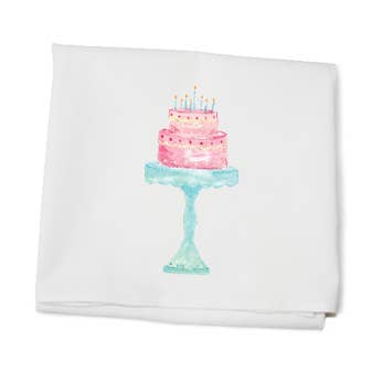 serviette en farine pour gâteau d'anniversaire pour la vente par Tina Labadini Designs
