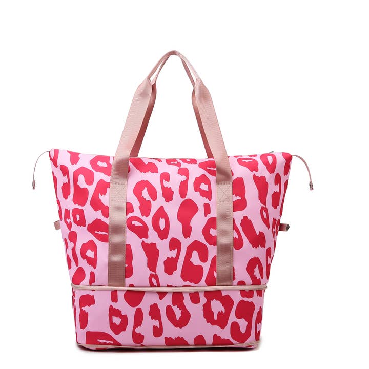 Crave by FW - Wholesale Tote Bag - Women's - Women Tote Bag Big Leopard Travel Bag10