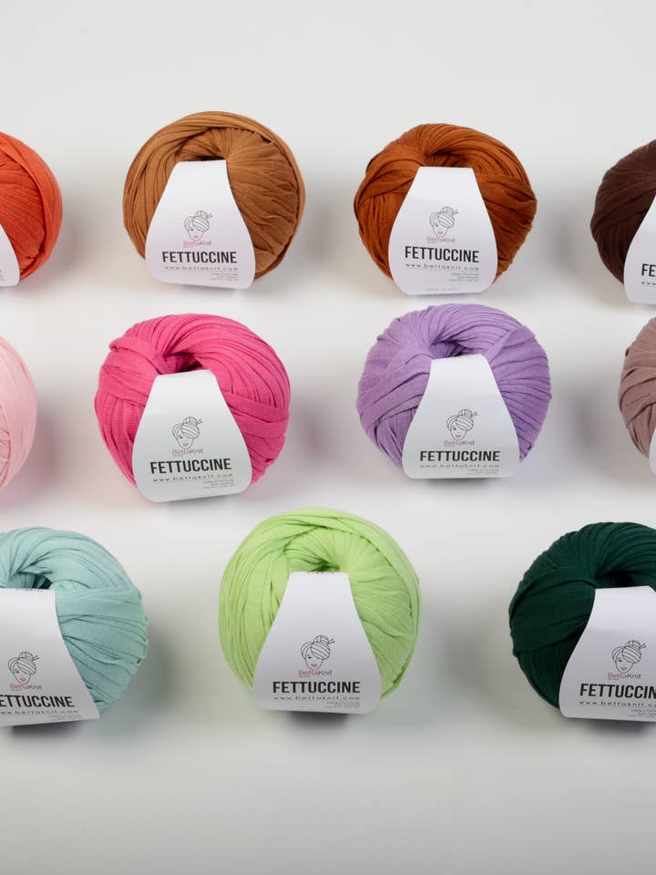 Fettuccine, 100% bomuld for engroshandel hos BettaKnit