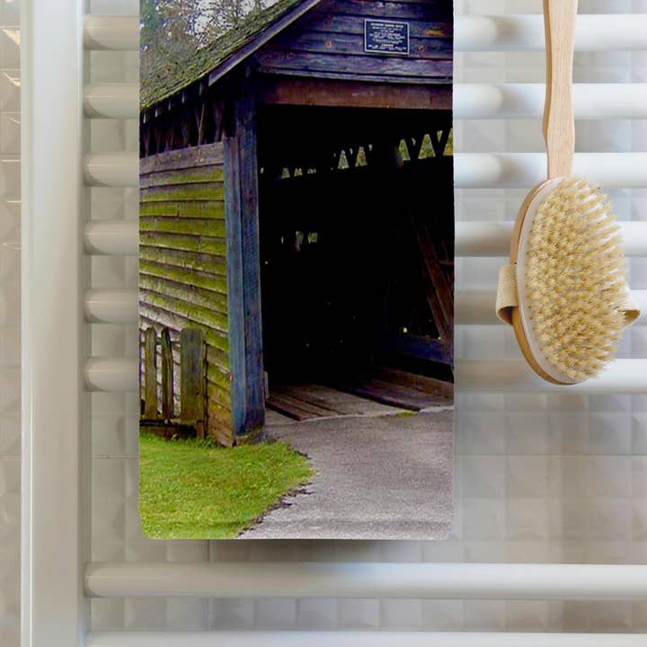 3dRose - Wholesale Bath Towel - 3dRose, Coldwater Covered Bridge in Oxford, Alabama, Photo, Towel1