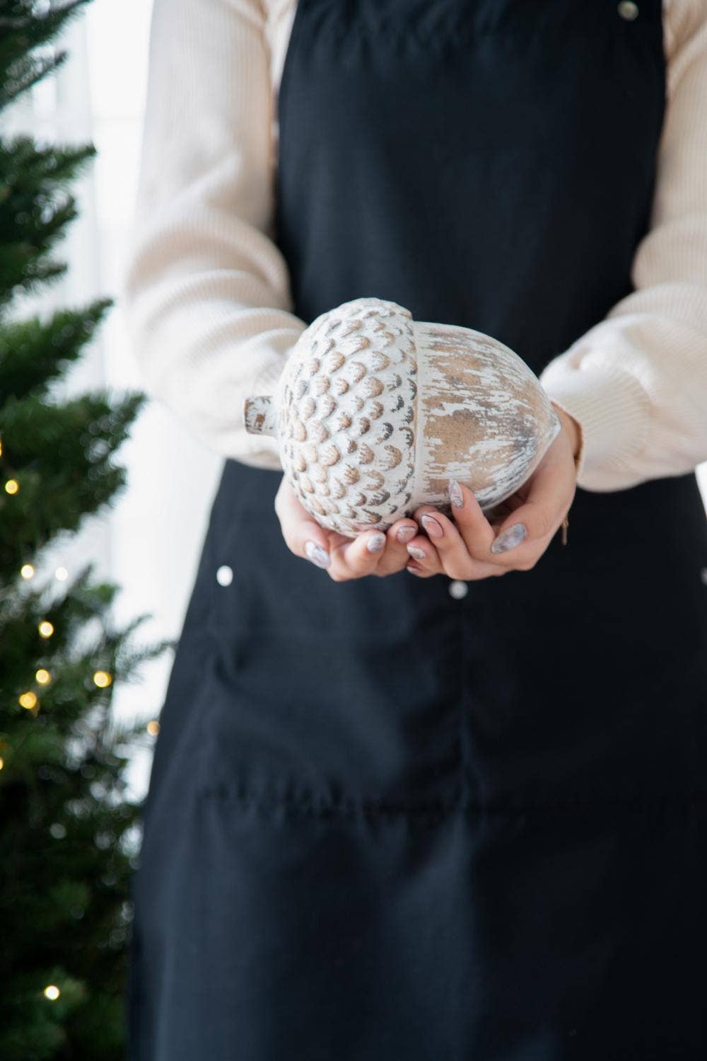 A&B Home Group Inc. - Vendita all'ingrosso Decorazione - Pigna D4,5x6,5" (Grande) - Marrone1